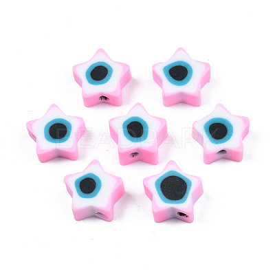 Handmade Polymer Clay Beads CLAY-T019-09I-1