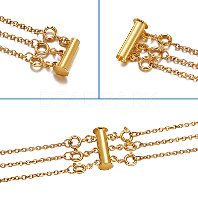 Brass Magnetic Slide Lock Clasps KK-TA0007-17-1