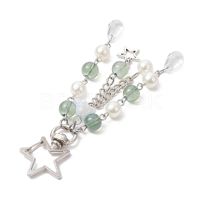 Acrylic & ABS Plastic Pearl Jellyfish Pendant Decorations KEYC-JKC01066-01-1