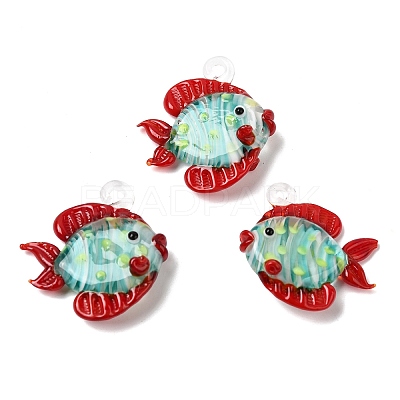 Handmade Lampwork Pendants LAMP-B035-01A-1