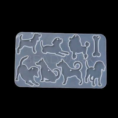 Dog DIY Pendant Silhouette Silicone Molds SIL-F010-05-1