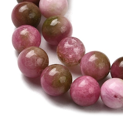 Natural Dyed White Jade Beads Strands G-M402-C03-28-1