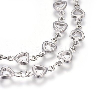 Tarnish Resistant 304 Stainless Steel Link Chains STAS-P219-08-1