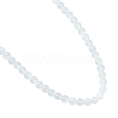 Natural Selenite Beads Strands G-AR0001-79-1