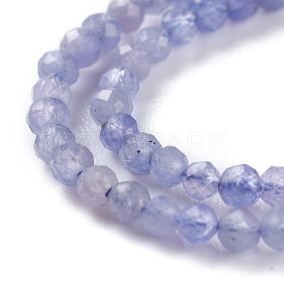 Natural Tanzanite Beads Strands G-A026-A05-2mm-1