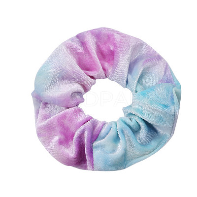 Tie Dye Cloth Elastic Hair Accessories OHAR-PW0003-210F-1
