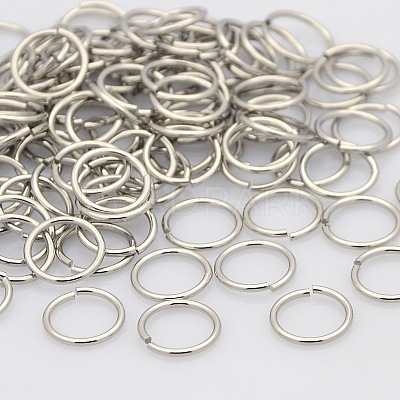 Tarnish Resistant 304 Stainless Steel Open Jump Rings STAS-N015-10-4x0.7mm-1