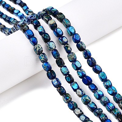 Natural Imperial Jasper Beads Strands G-N342-62B-1