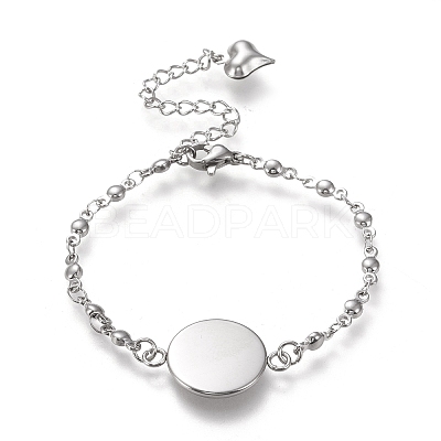 Tarnish Resistant 304 Stainless Steel Bracelet Making STAS-L248-001P-B-1