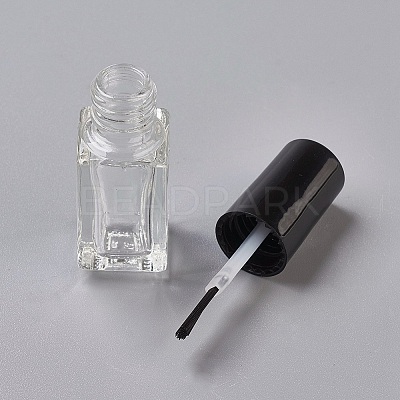 Transparent Glass Nail Polish Empty Bottle LS-MRMJ-WH0026-02B-1