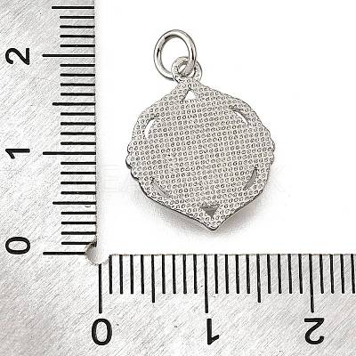 Brass Shell Pendants KK-D328-01P-C-1