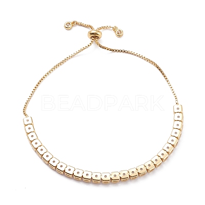 Cubic Zirconia Classic Tennis Bracelet for Women BJEW-F417-02G-RS-1