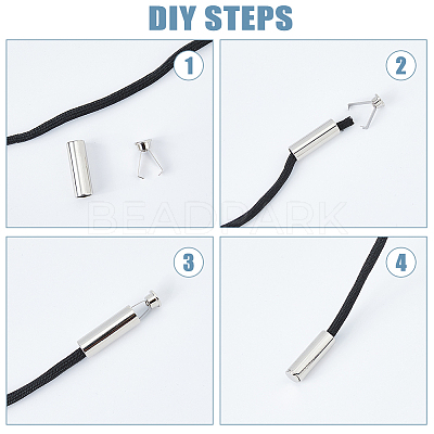 20 Sets 5 Colors Alloy Aglets for Shoelaces DIY-DC0002-18-1