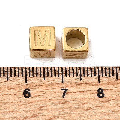 304 Stainless Steel European Beads STAS-D382-02M-G-1