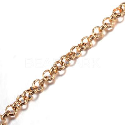 Ion Plating(IP) 304 Stainless Steel Rolo Chains CHS-P002-01G-1MM-1