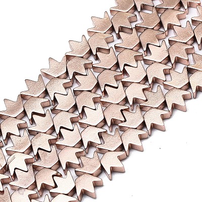 Electroplate Non-magnetic Synthetic Hematite Beads Strands G-S372-002-02RG-1