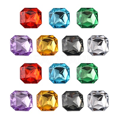 Imitation Taiwan Acrylic Rhinestone Cabochons GACR-A013-23x23mm-M-1