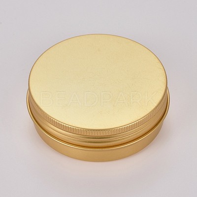 Round Aluminium Tin Cans CON-WH0068-60-1