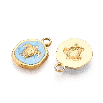 304 Stainless Steel Pendants X-STAS-N108-08B-G-1