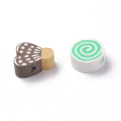 Handmade Polymer Clay Beads CLAY-I010-01-1