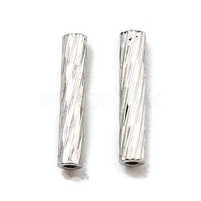 Non-Tarnish 304 Stainless Steel Tube Beads STAS-G310-37A-P-1