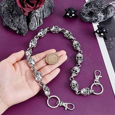 1Pc Alloy Chain Belts AJEW-HY0002-25AS-1