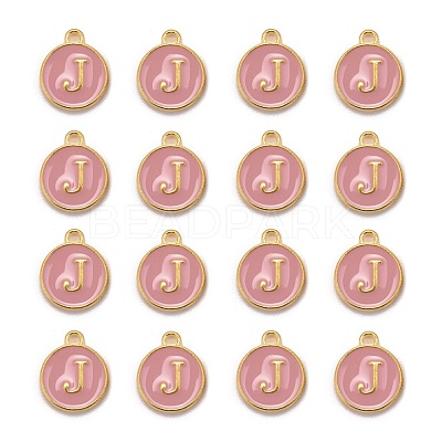 Golden Plated Alloy Enamel Charms ENAM-S118-07J-1
