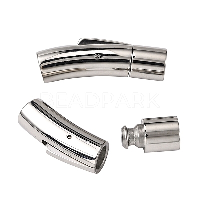 Tarnish Resistant 304 Stainless Steel Bayonet Clasps X-STAS-I013-6mm-1