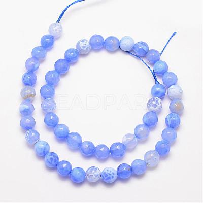 Natural Fire Crackle Agate Bead Strands G-K166-07F-6mm-13-1