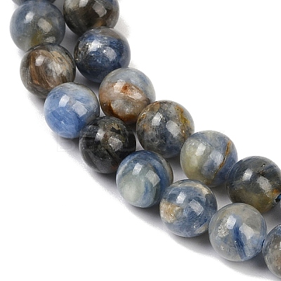 Natural Kyanite Beads Strands G-NH0046-C04-8mm-1