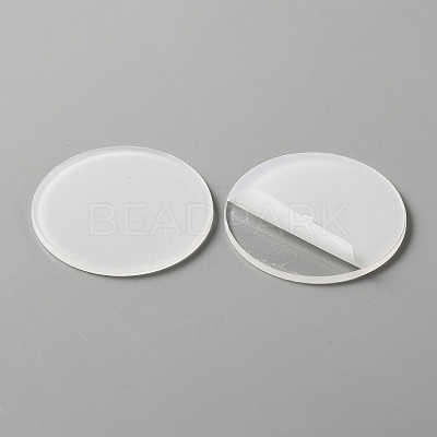 Acrylic Flat Round Action Figure Display Bases KY-WH0004-05B-A-1