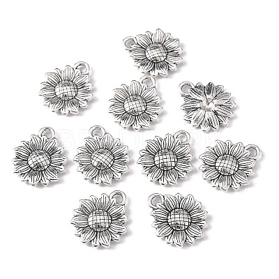 Sunflower Tibetan Style Alloy Pendants LS-X-TIBEP-R344-35AS-LF-1