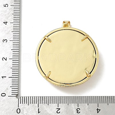 Brass Resin Pendants KK-H079-02A-G04-1