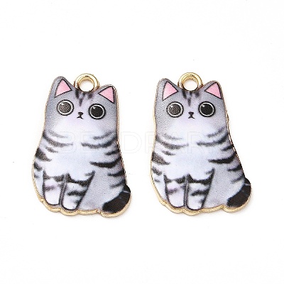 Alloy Enamel Pendants ENAM-M046-12G-E-1