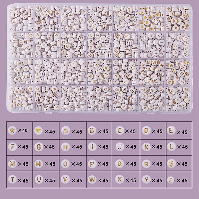1255Pcs 28 Style Opaque Acrylic Beads PACR-SZ0001-12-1