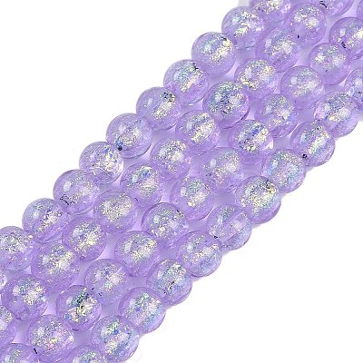 Handmade Foil Lampwork Beads Strands FOIL-K003-06B-01-1