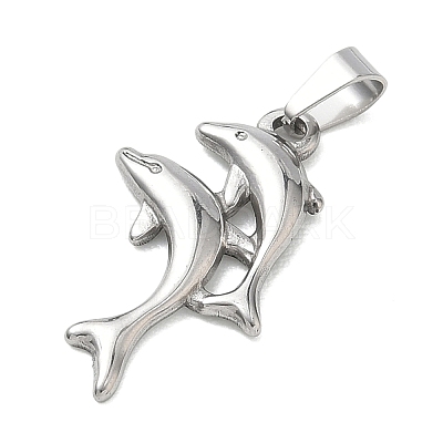 304 Stainless Steel Pendants STAS-B141-03B-P-1