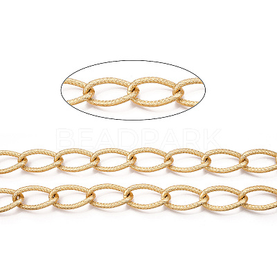 Aluminium Textured Curb Chains CHA-T001-51G-1