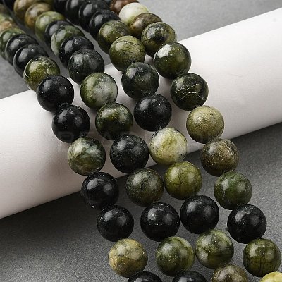 Natural Chinese Southern Jade Beads Strands G-F591-08B-1