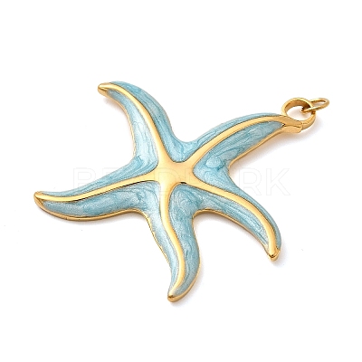 304 Stainless Steel Enamel Pendants STAS-B093-33G-02-1