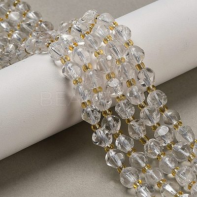 Natural Quartz Crystal Beads Strands G-K387-A16-01-1
