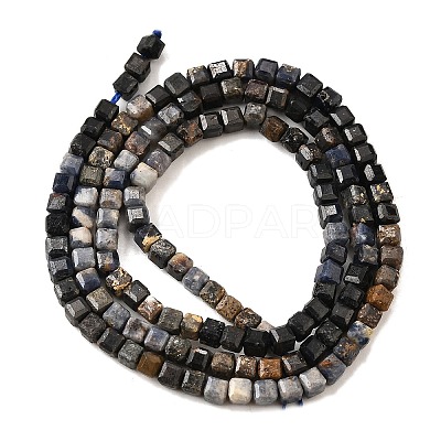 Natural Sapphire Beads Strands G-G259-B03-3x3mm-1