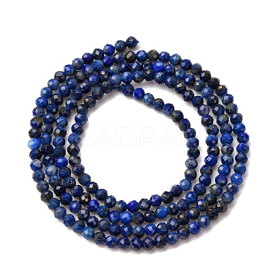 Natural Lapis Lazuli Beads Strands G-D165-B-2mm-1