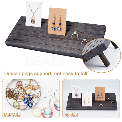 Wood Earring Display Stands EDIS-WH0021-36A-1