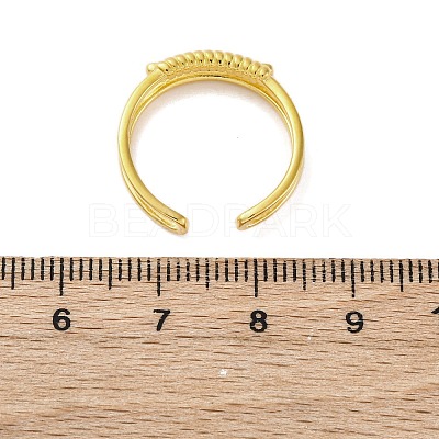 925 Sterling Silver Cuff Rings for Women RJEW-U046-02G-1
