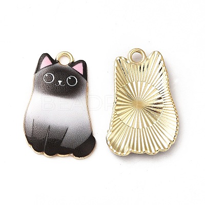 Alloy Enamel Pendants X-ENAM-M046-12G-B-1