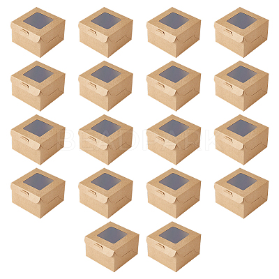 Square Kraft Paper Storage Gift Boxes CON-WH0095-81A-01-1