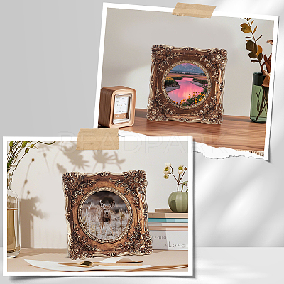 Retro Resin Photo Frame Stand DJEW-SP0001-57A-1