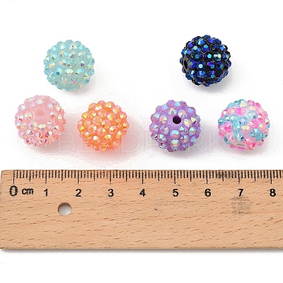 Resin Rhinestone Beads FIND-P027-G-1
