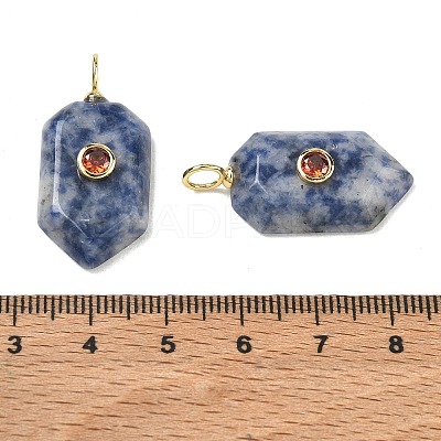 Natural Blue Spot Jasper Pendants KK-CBAF9BC-20G-04-1